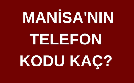 Manisa’nın Telefon Kodu Nedir?
